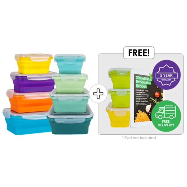 Flat Stacks Signature + Square Set + Snack Pack of 3