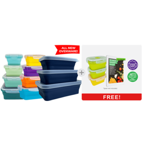 Signature Set + Square Set + Air Fryer Ovenware Set + FREE Minis